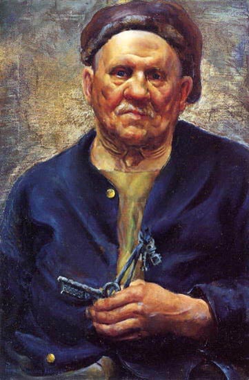 Burgomeister with Key (1925) – Ivan Albright Tablo