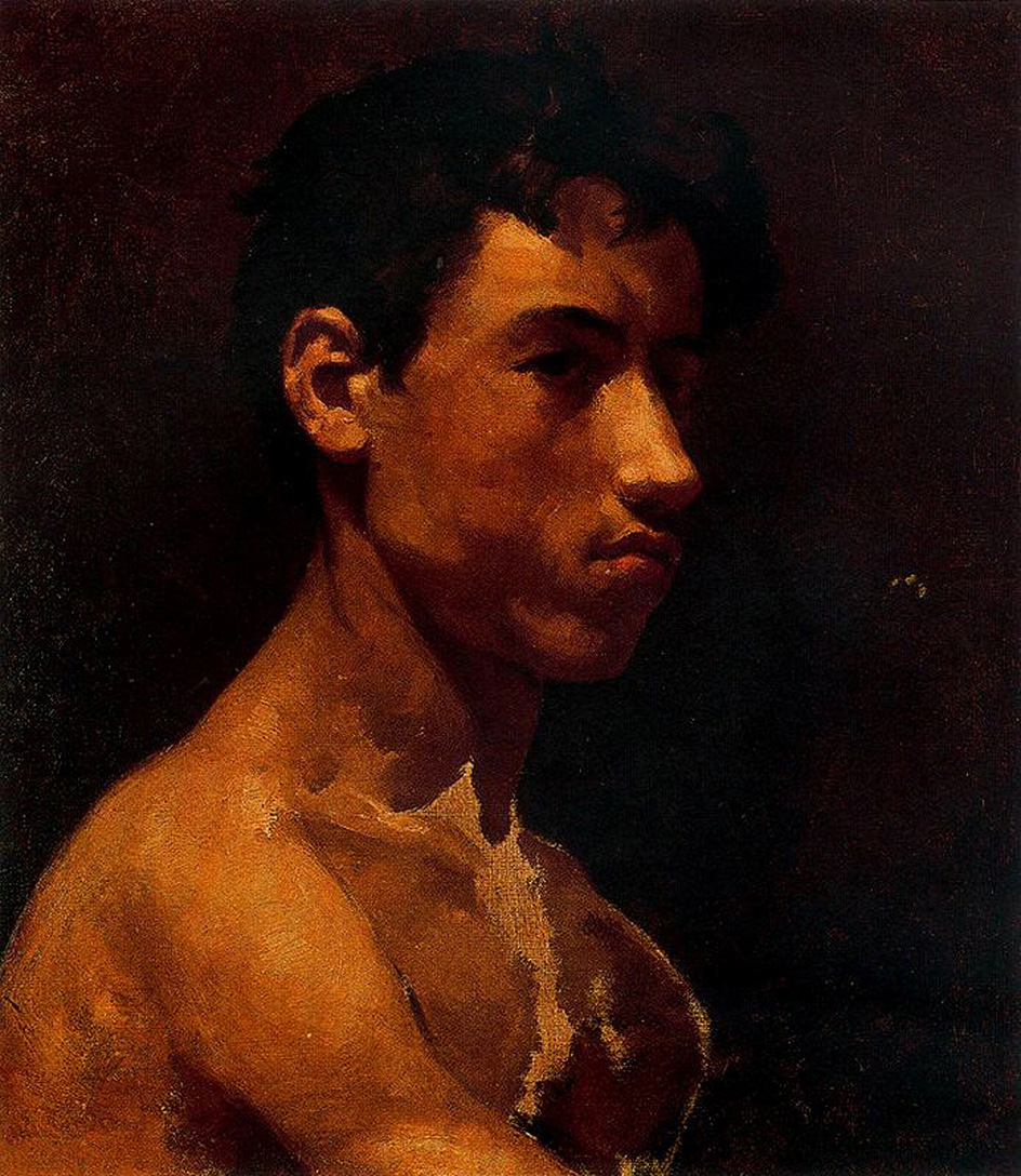 Bust of young man (1895) - Pablo Picasso Tablo