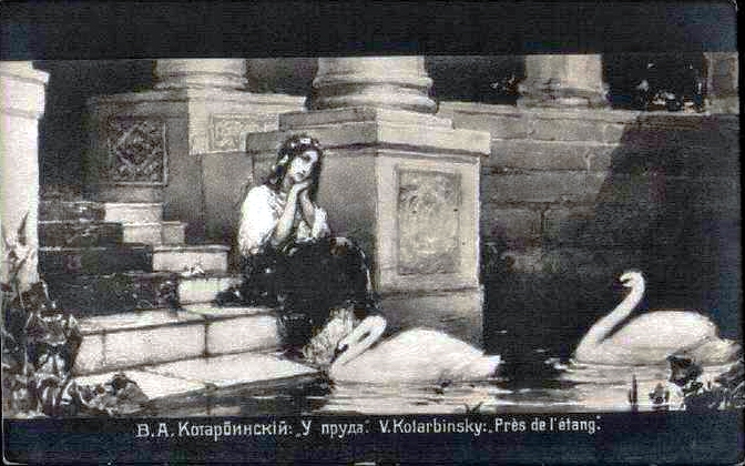By the Pond – Wilhelm Kotarbinski Tablo