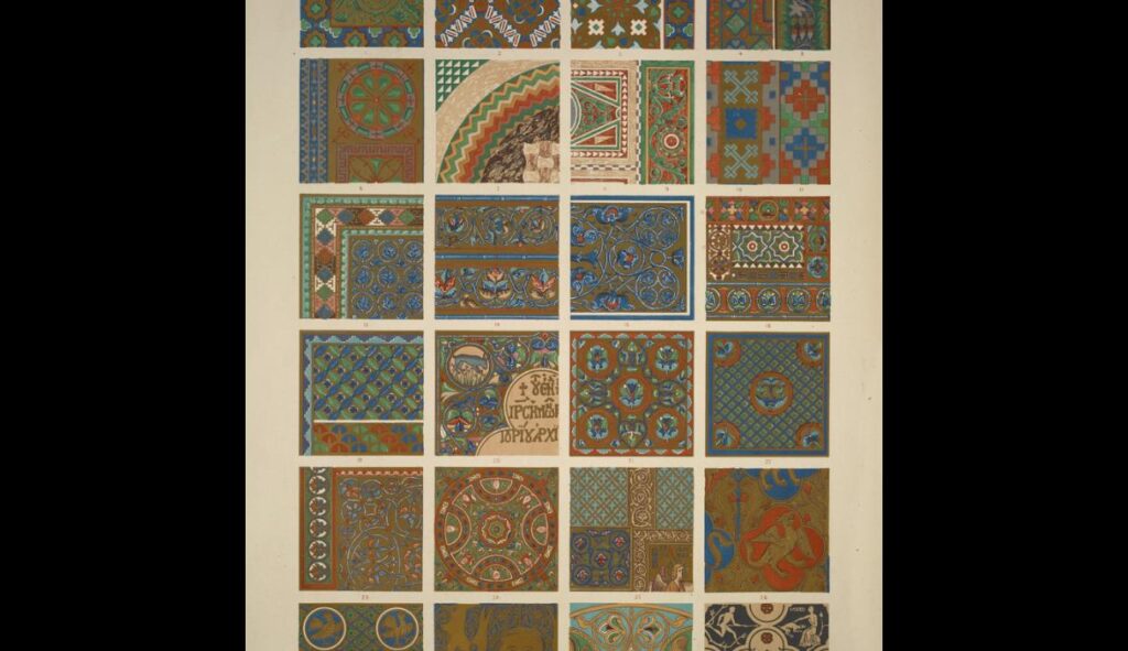 Byzantine no. 2. Painted Byzantine ornaments - Owen Jones Tablo