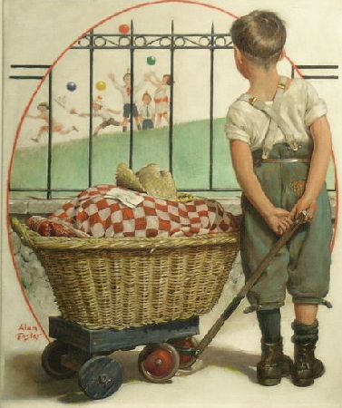 COVER FOR THE SATURDAY EVENING POST, SEPTEMBER 26, 1931 (1931) - Alan Stephens Foster Tablo