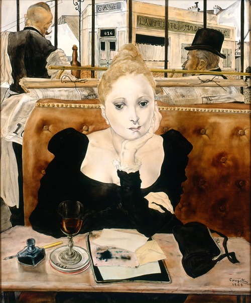 Café (1949) – Tsuguharu Foujita Tablo