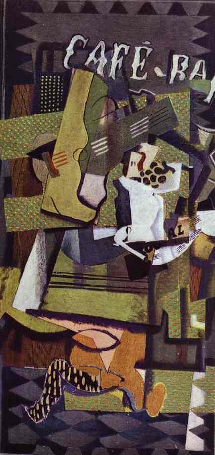 Cafe Bar (1919) - Georges Braque Tablo