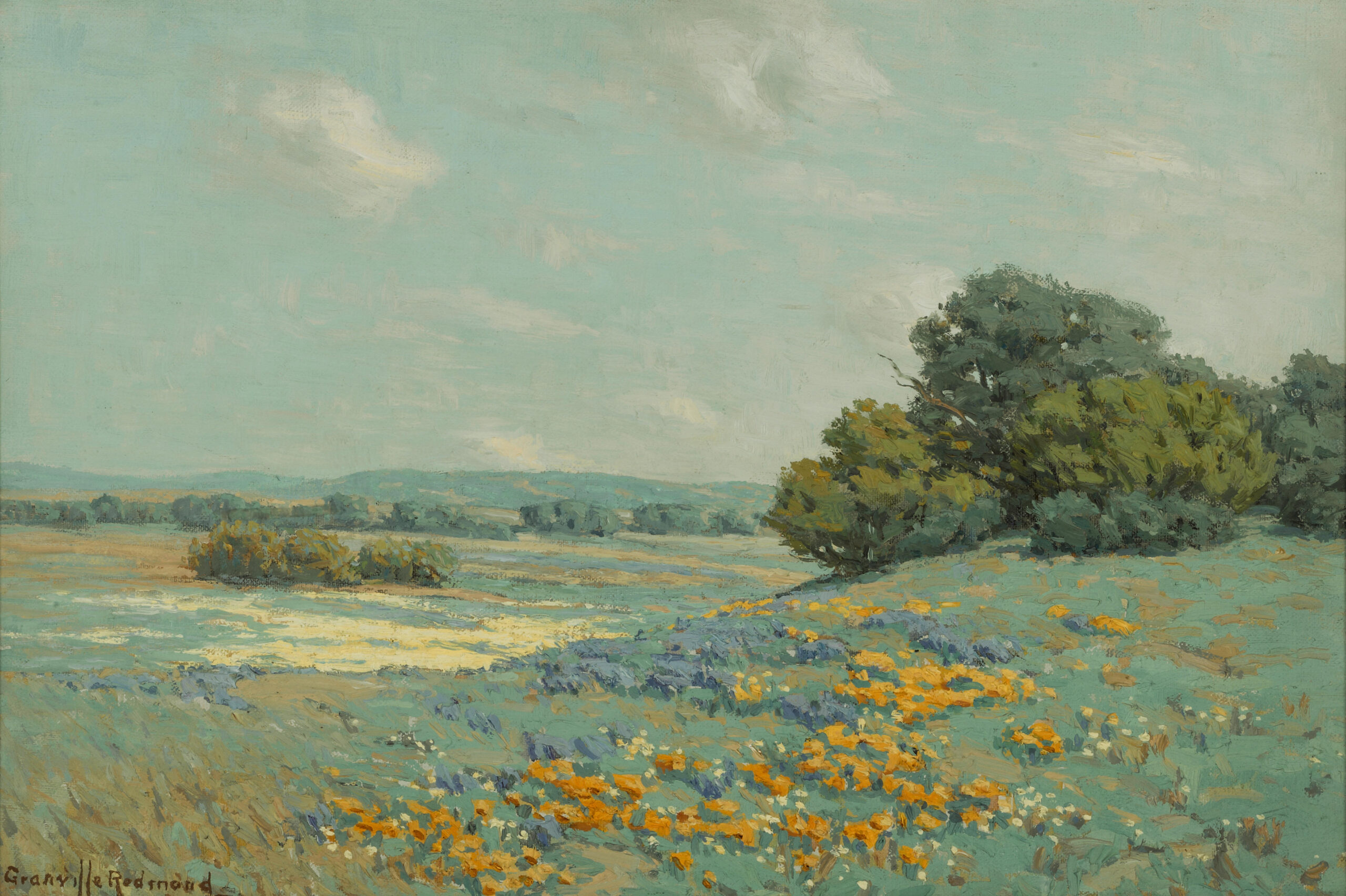 California Poppy Field - Granville Redmond Tablo
