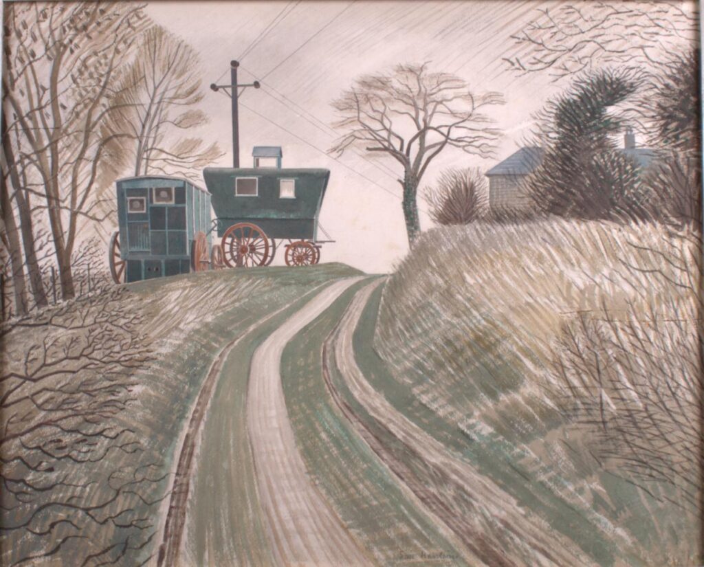 Caravans (1936) - Eric Ravilious Tablo