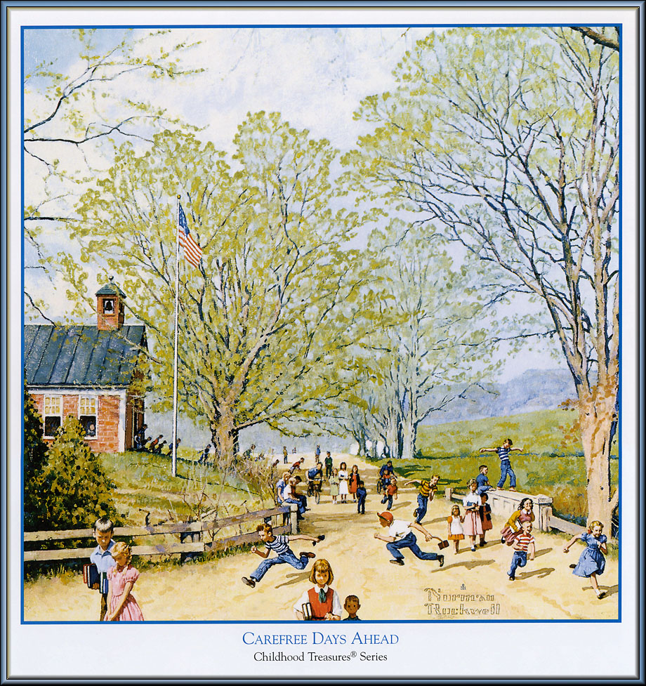 Carefree days ahead - Norman Rockwell Tablo