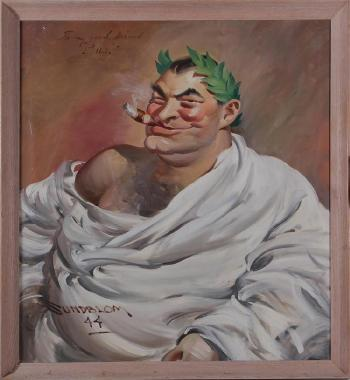 Caricature of Bill (1944) - Haddon Sundblom Tablo