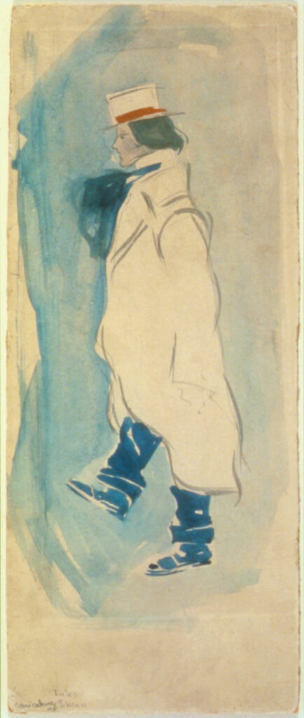 Caricature of Everett Shinn - George Luks Tablo