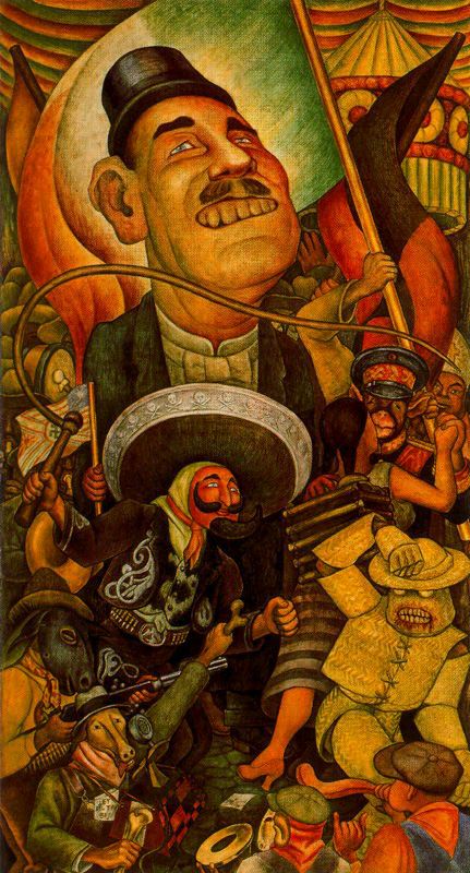 Carnival of Mexican Life. Dictatorship (1936) – Diego Rivera Tablo