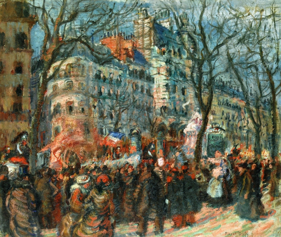 Carnival on the Grands Boulevards (1903) - Raoul Dufy Tablo