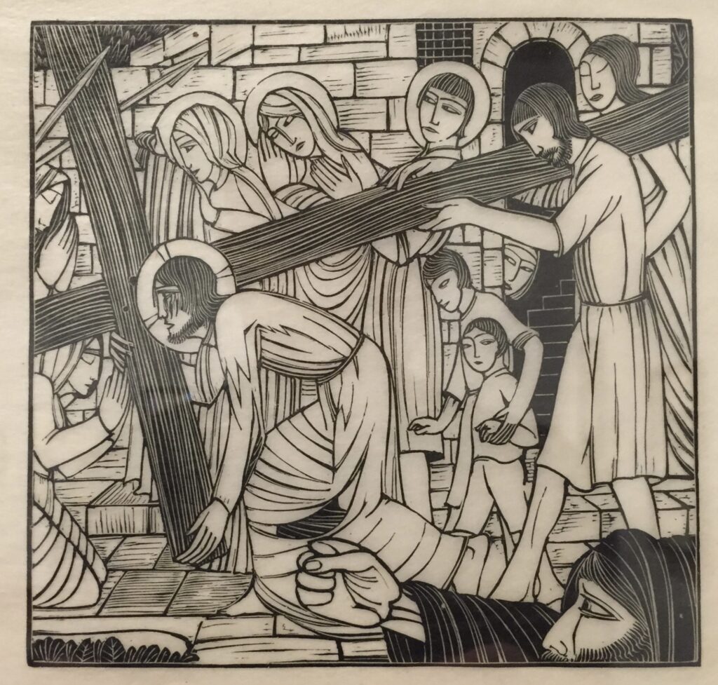 Carrying of the Cross (1926) - Eric Gill Tablo