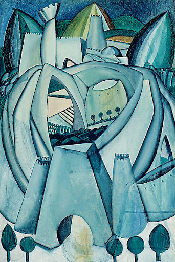 Castle (1912) - Amadeo de Souza-Cardoso Tablo