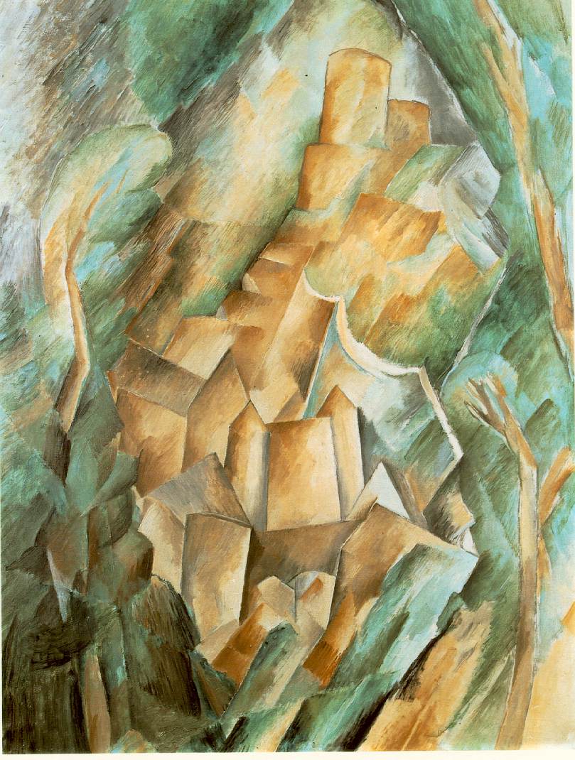 Castle at La Roche Guyon (1909) - Georges Braque Tablo