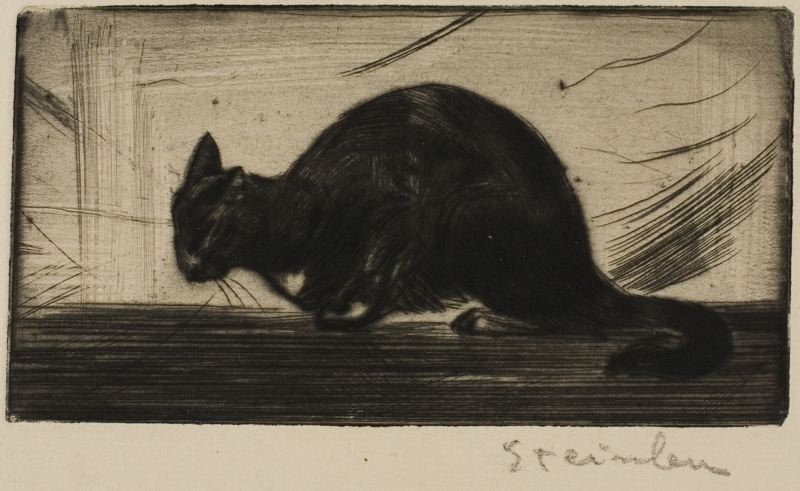 Cat Arching Its Back (1898) – Théophile Steinlen Tablo