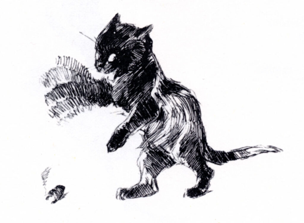 Cat's paw in blurring motion (1898) - Théophile Steinlen Tablo