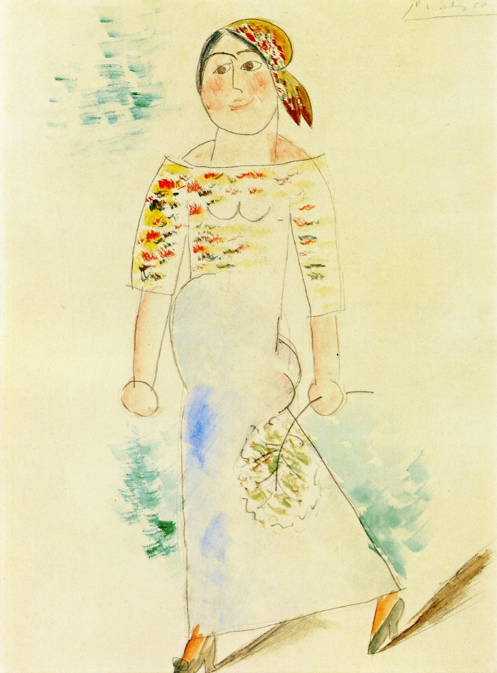 Catalan Woman (1911) - Pablo Picasso Tablo