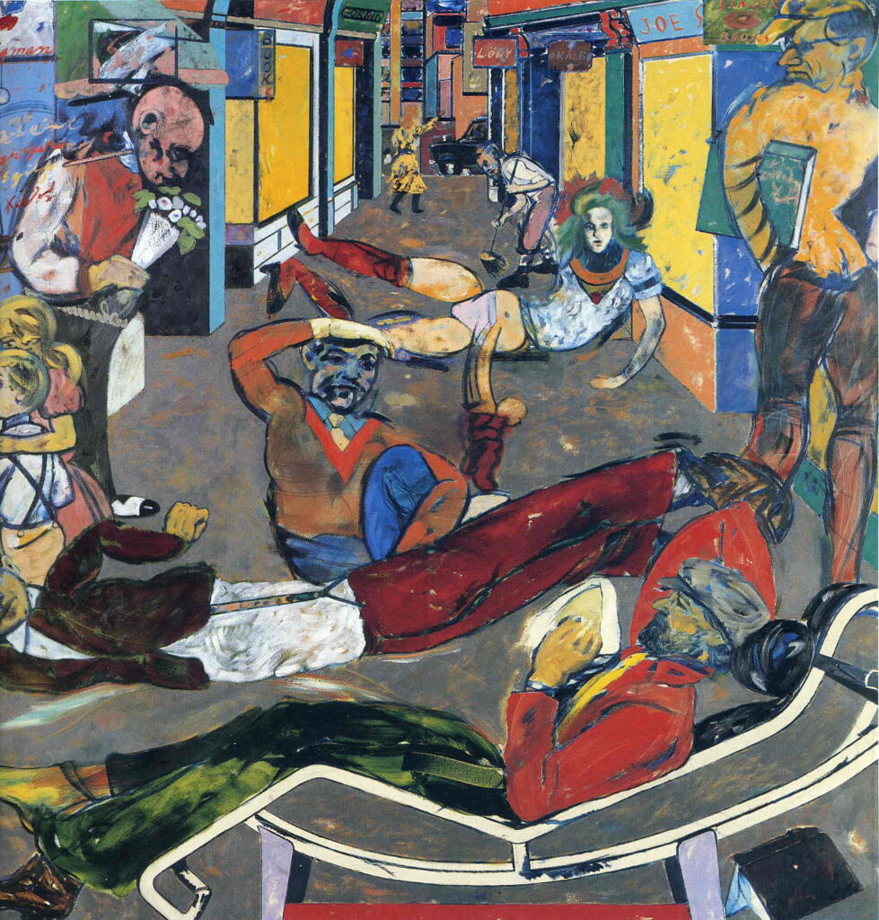 Cecil Ct London WC2 (The Refugees) - R. B. Kitaj Tablo