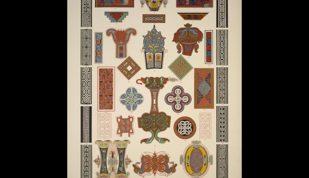 Celtic Ornament no. 2. Interlaced styles - Owen Jones Tablo
