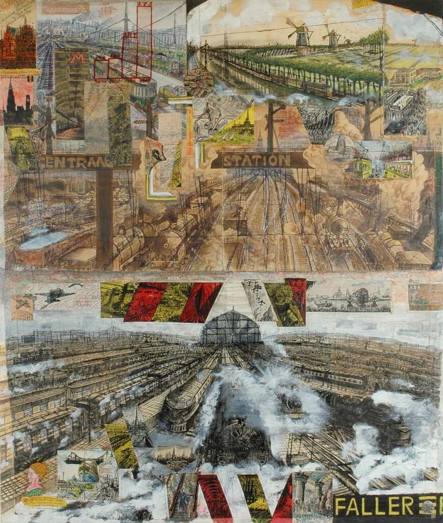 Centraal Station Amsterdam - Willem van Genk Tablo