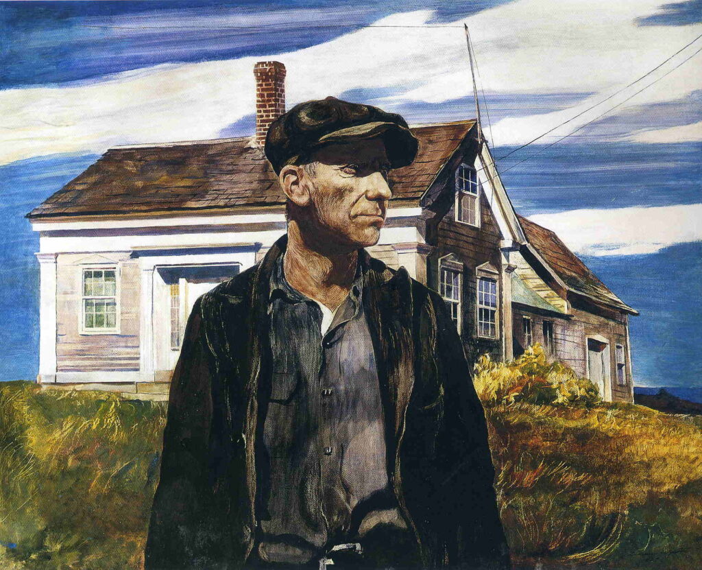 Charlie Ervine (1937) - Andrew Wyeth Tablo
