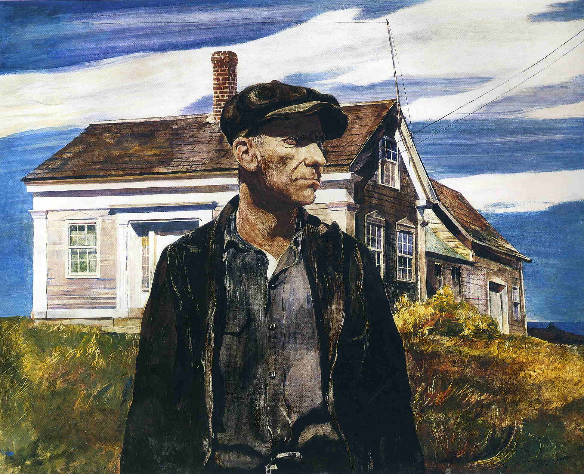 Charlie Ervine (1937) - Andrew Wyeth Tablo