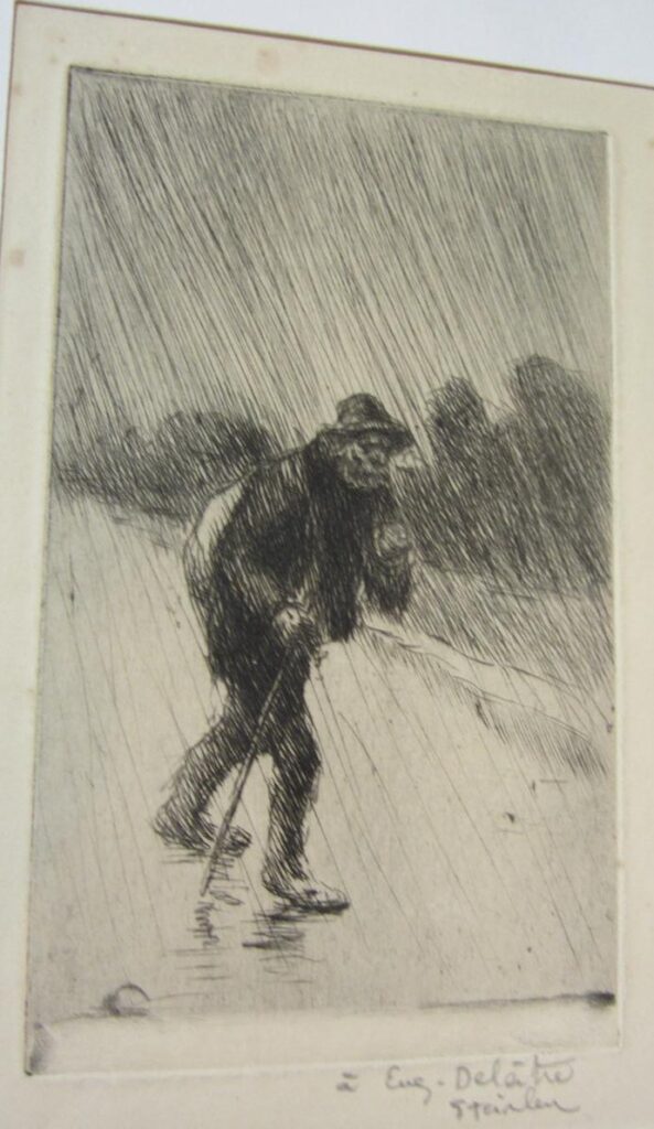 Chemineau Sous La Pluie (1902) - Théophile Steinlen Tablo