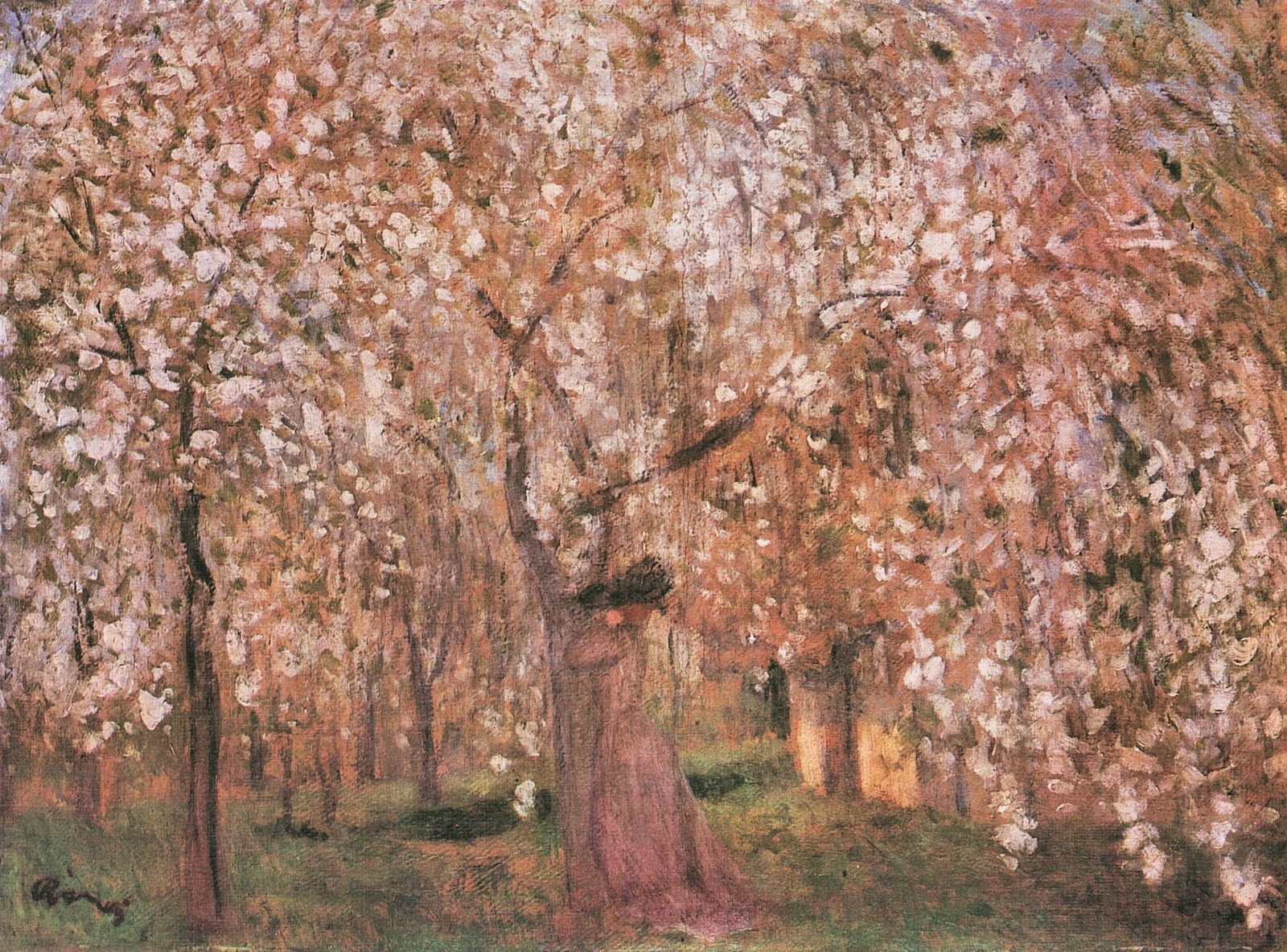 Cherry tree blossoms - József Rippl-Rónai Tablo