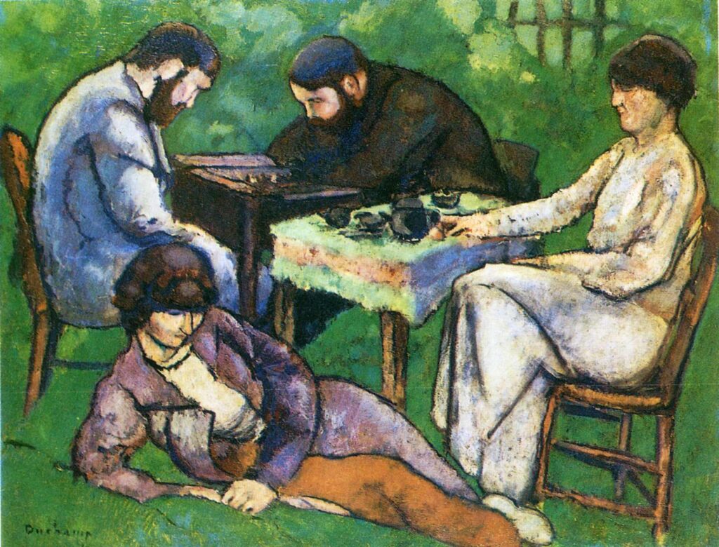 Chess Game (1910) - Marcel Duchamp Tablo