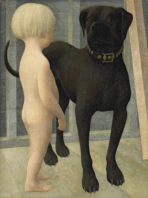 Child and Dog (1952) - Alex Colville Tablo
