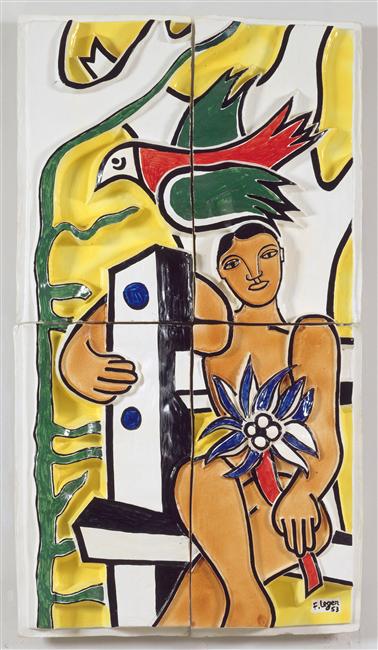 Children in the bird (1953) - Fernand Léger Tablo