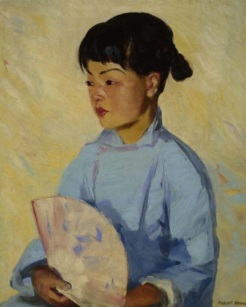 Chinese Girl with Fan (1914) - Robert Henri Tablo