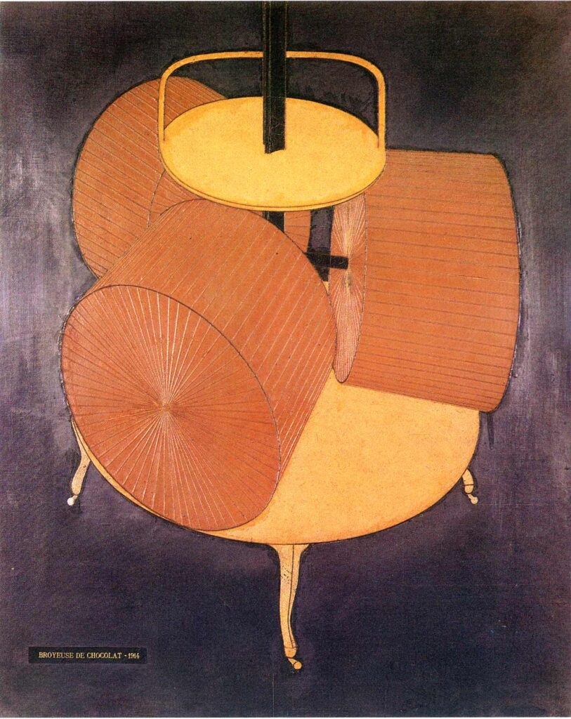 Chocolate Grinder (1914) – Marcel Duchamp Tablo