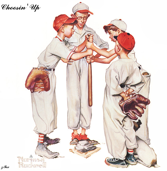 Choosin Up (1951) - Norman Rockwell Tablo