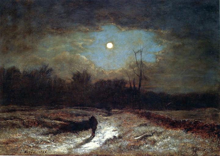 Christmas Eve - George Inness Tablo
