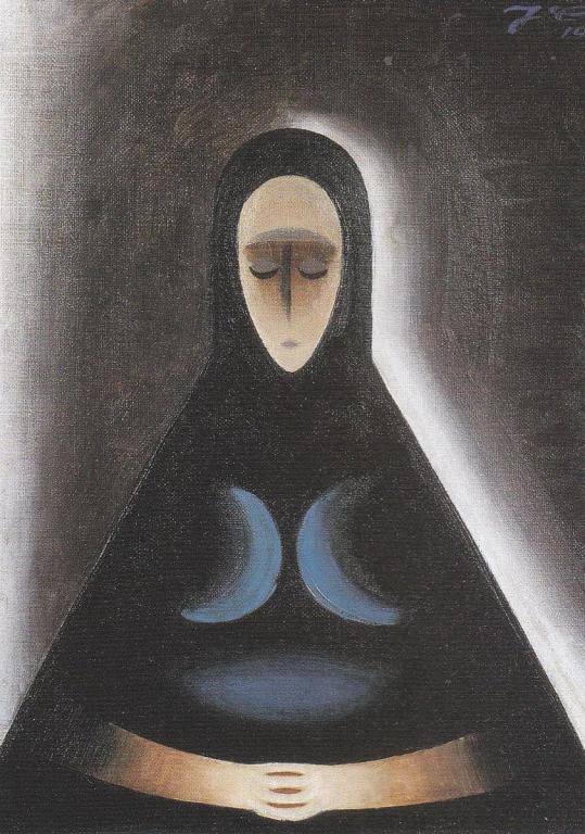 Chudá žena (1917) - Josef Čapek Tablo