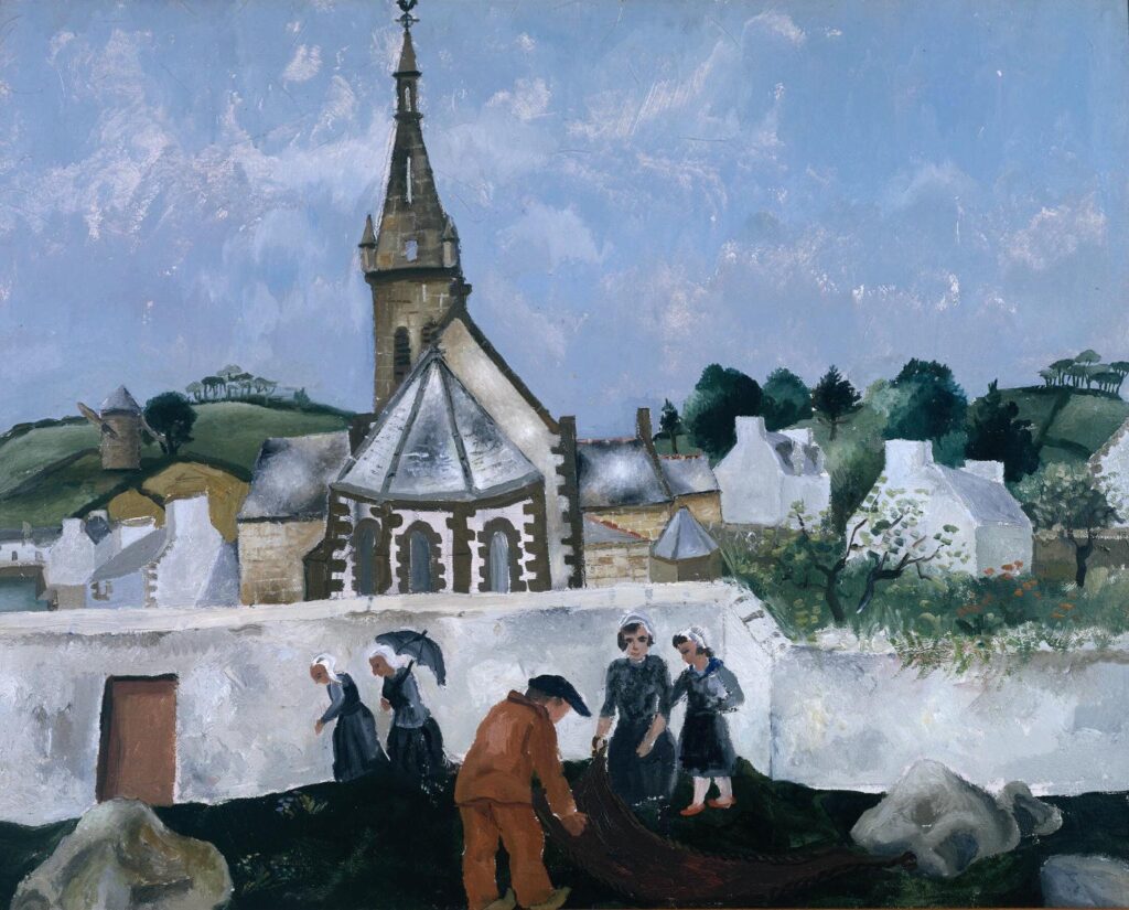 Church at Tréboul (1930) - Christopher Wood Tablo