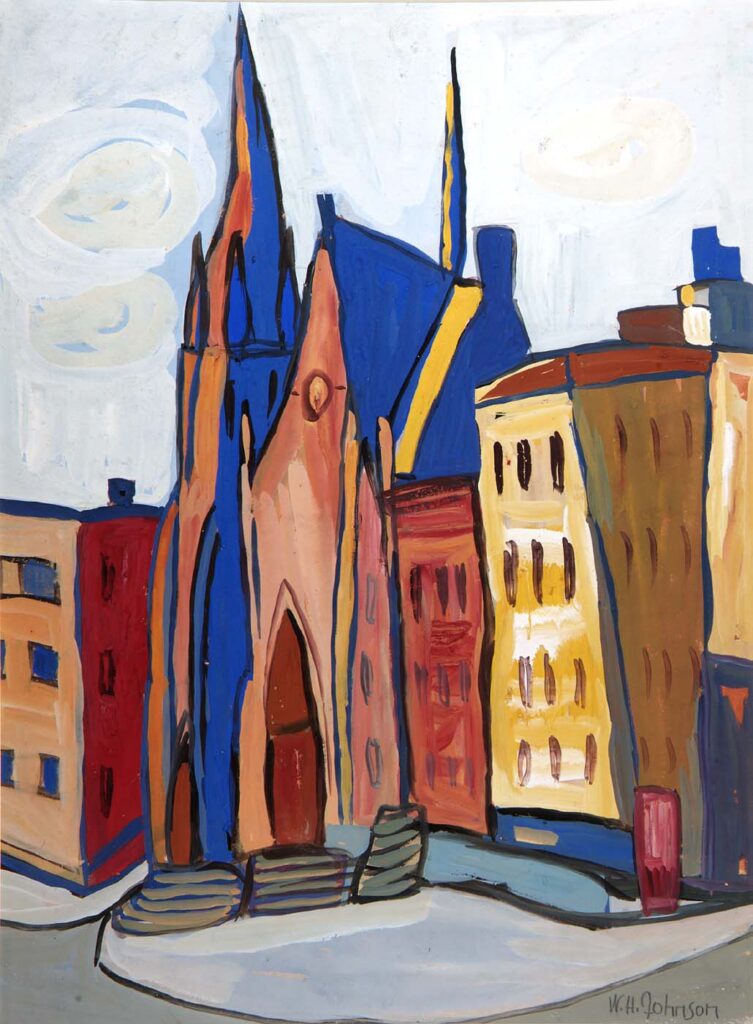 Church on Lenox Avenue (1940) – William H. Johnson Tablo