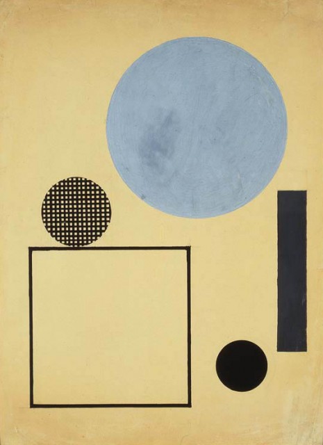 Circle and Square in Space (1923) – Henryk Berlewi Tablo