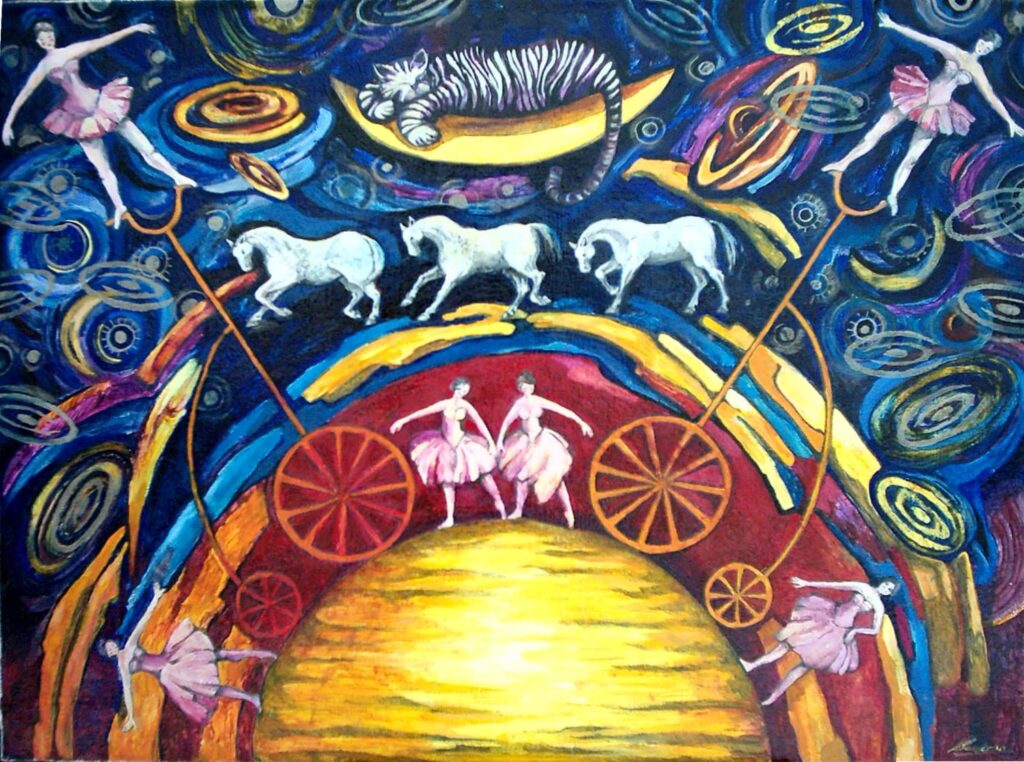 Circus sun II - Małgorzata Serwatka Tablo