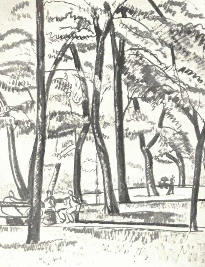 City Park (1910) - Kmetty János Tablo