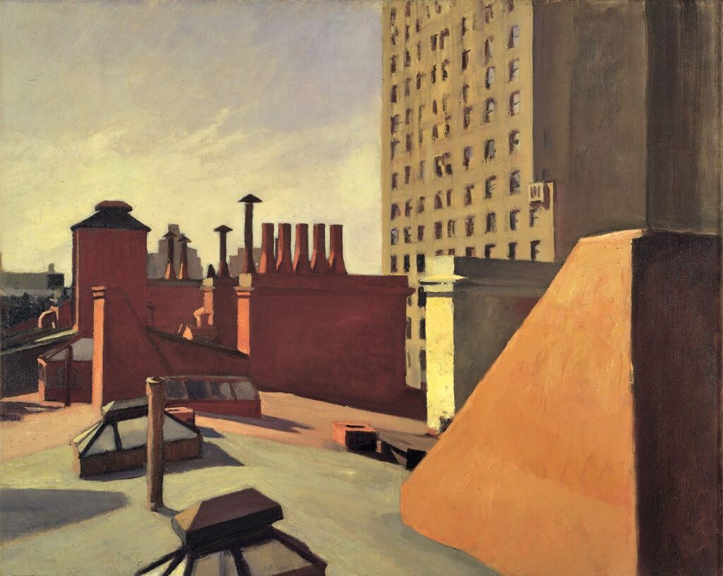 City Roofs (1932) - Edward Hopper Tablo