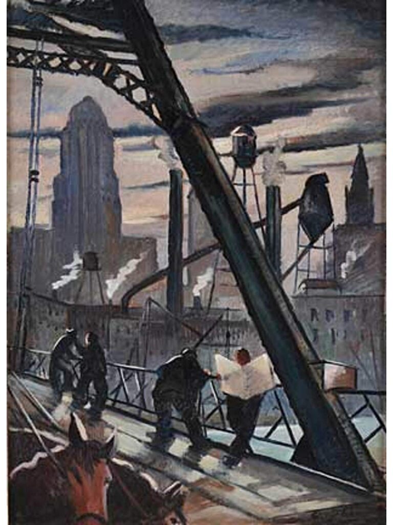 City Scene - George Luks Tablo