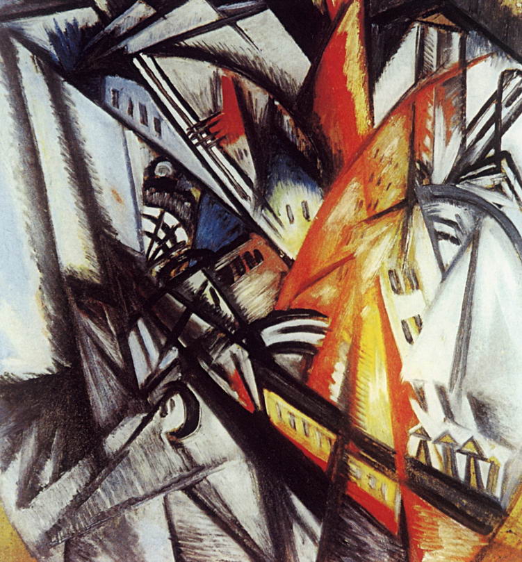 City on Fire - Olga Rozanova Tablo