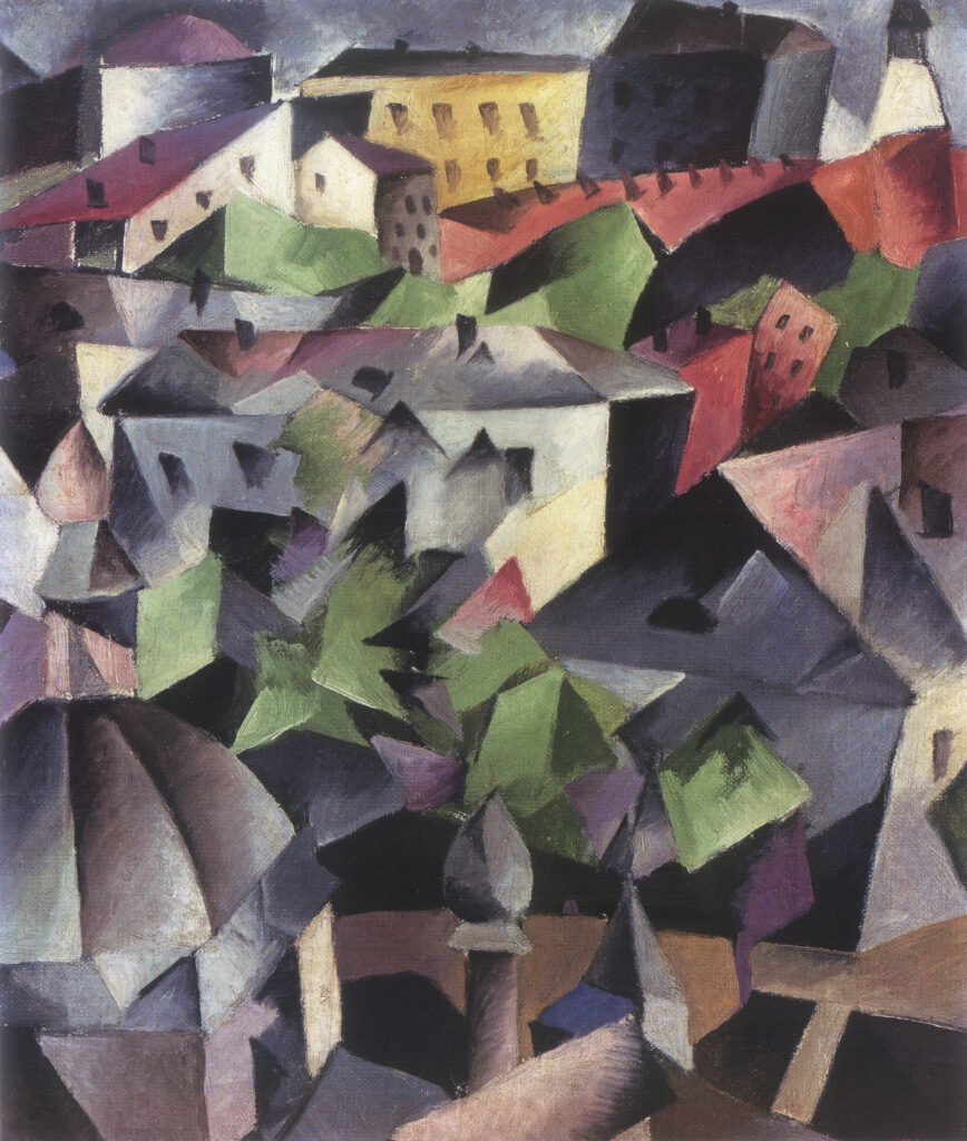 Cityscape. Kyiv (1913) - Oleksandr Bogomazov Tablo