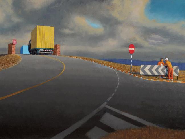 Civitella - Jeffrey Smart Tablo