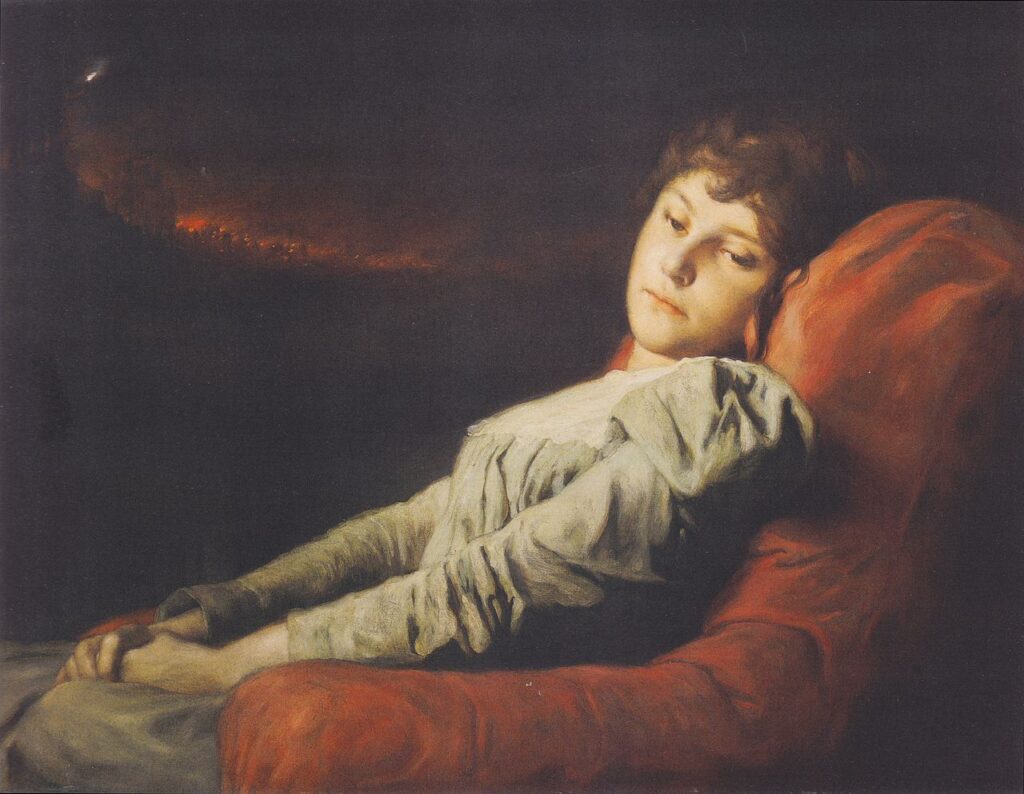 Clairvoyant Veritas (The clairvoyant truth) (1895) - Gabriel von Max Tablo