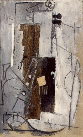 Clarinet and Violin (1913) - Pablo Picasso Tablo