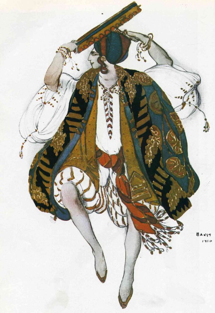 Cleopatre danse juive (1910) - Léon Bakst Tablo
