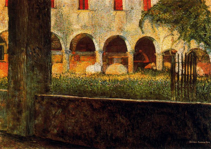 Cloister of S. Onofrio (1904) – Umberto Boccioni Tablo