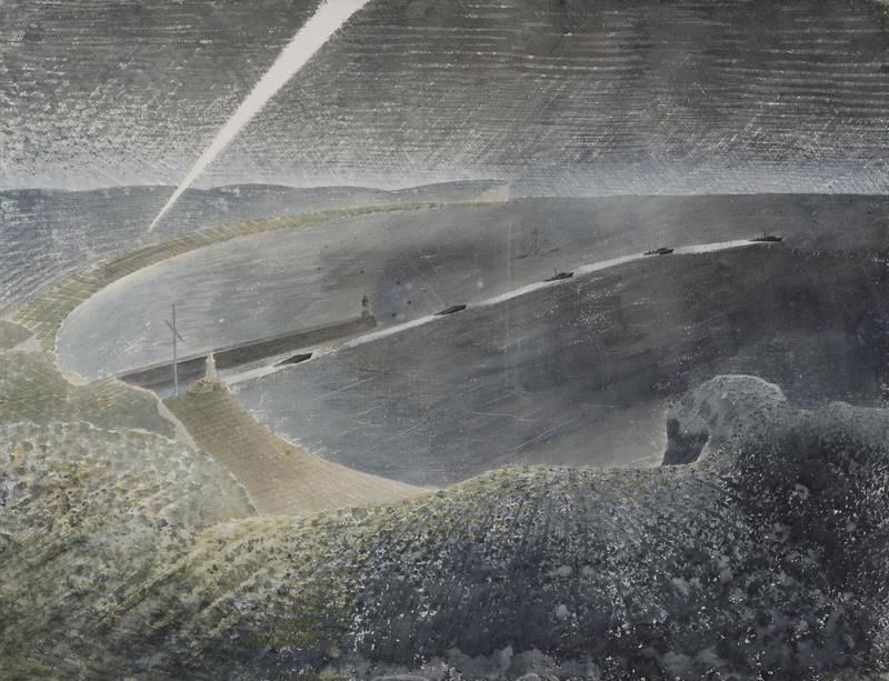 Coastal Defences (1940) – Eric Ravilious Tablo